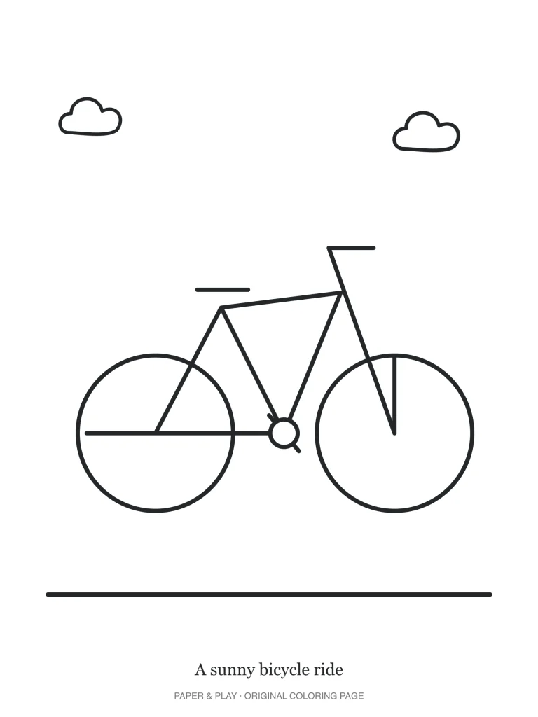 A sunny bicycle ride