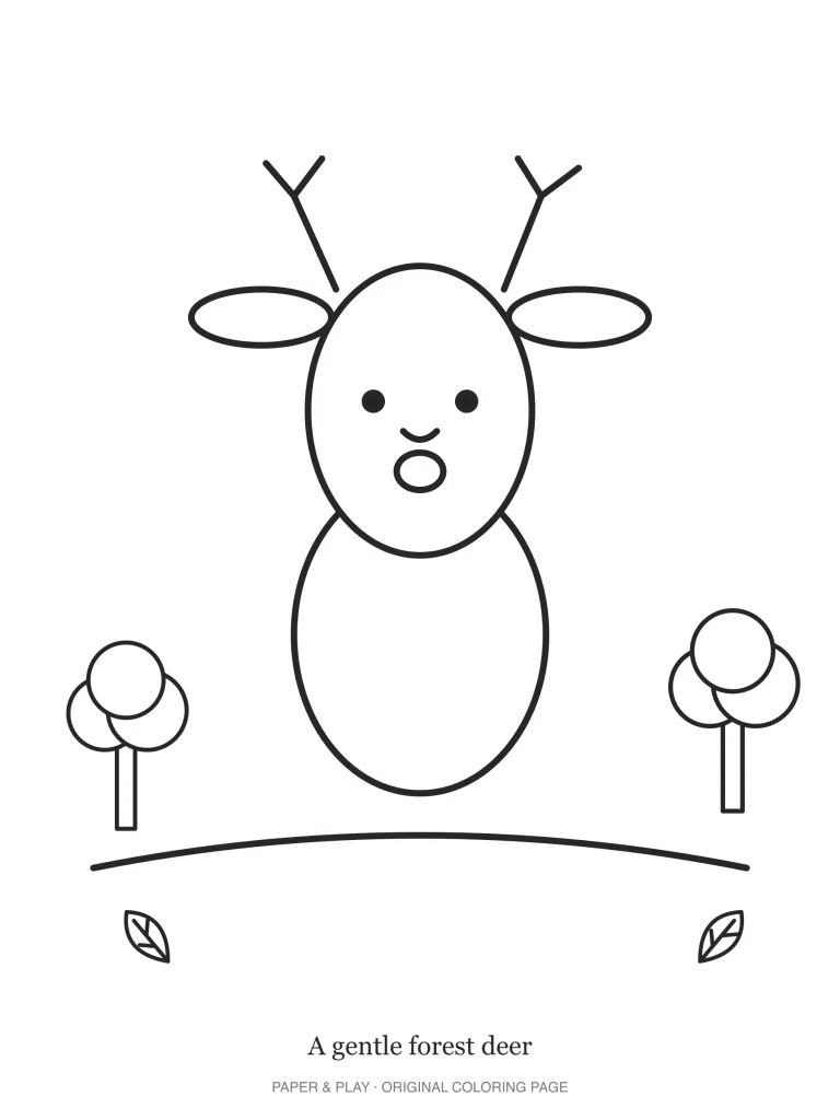 A gentle forest deer