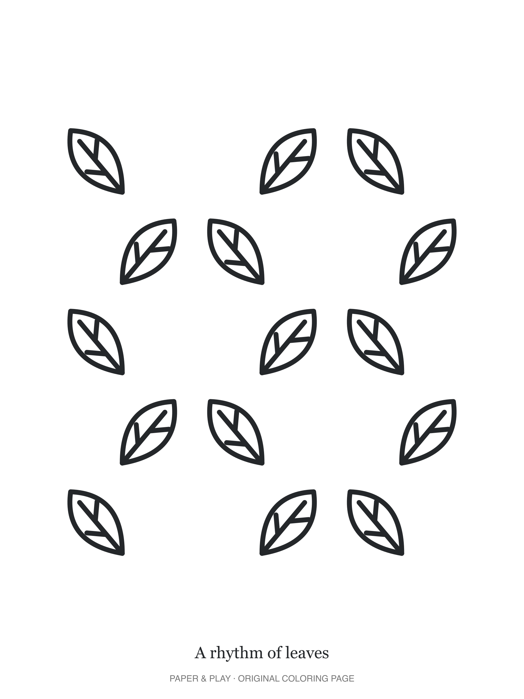 A rhythm of leaves
