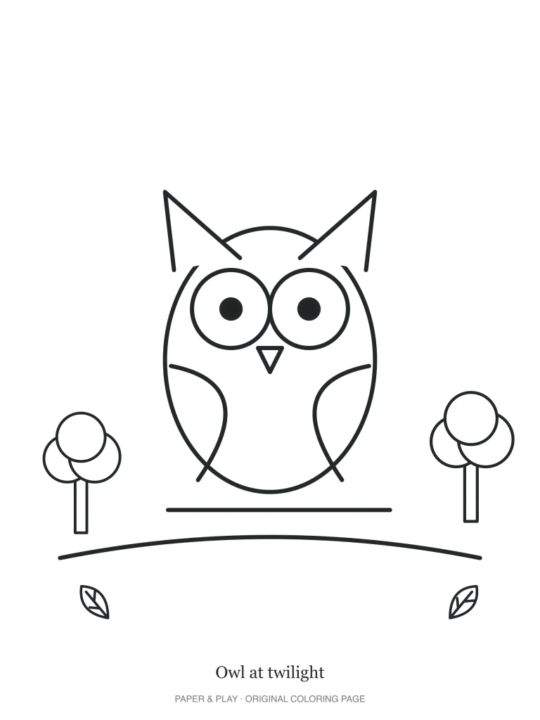 Owl at twilight