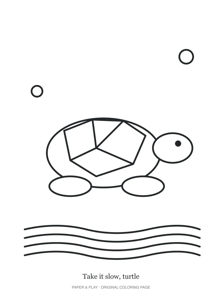 Take it slow, turtle