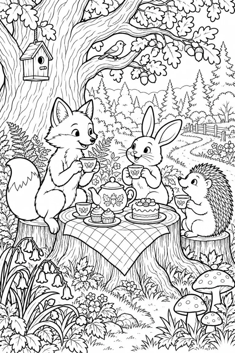 Woodland tea party
